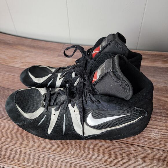 Nike Speed Sweep VI Wrestling Shoes Sneakers 313612-011 Black White Mens Size 13 - Picture 3 of 16